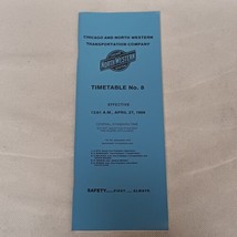 Chicago North Western Employee Timetable No 8 1986 - $14.95