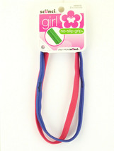 SCUNCI GIRL NO SLIP GRIP HEAD BANDS - 2 PCS. (94516-GL) - £5.46 GBP