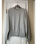 Champion Adult Medium Heather Gray Powerblend Pullover Crew Neck Sweatsh... - $14.95