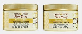 2 PACKS Creme of Nature Pure Honey Moisture Whip Twisting Cream, 11.5 oz Ea NEW - £27.18 GBP