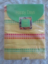 Nos Bardwil Happy Days 100% Cotton Yellow Stripe Tablecloth - 60&quot; Round - £9.50 GBP