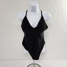 Women&#39;s Black Swimsuits Sexy High Cut Adjustable Straps XL - $15.84