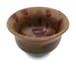 Handmade Ceramic Bowl, Hand Thrown Trinket Bowl, Brown Decorative Potter... - £38.93 GBP