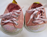 Build A Bear Workshop Pink Tennis Shoes with Sequin Tips - $9.89