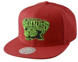 Vancouver Grizzlies Mitchell &amp; Ness Men&#39;s NBA Grinch Basketball Snapback Hat - £22.32 GBP