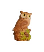 Vintage Great Horned Owl Chalkware Wall Plaque  Miller Studio Inc 1981 8... - £15.24 GBP