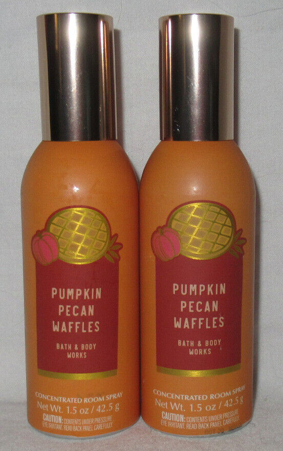 Primary image for Bath & Body Works 1.5 oz Concentrated Room Spray Lot of 2 PUMPKIN PECAN WAFFLES