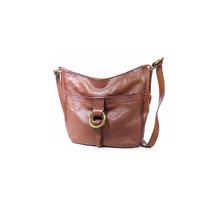 FRYE Bag &#39;Modern Ring&#39; Brown Cognac Leather Crossbody *EXCELLENT* - $129.00