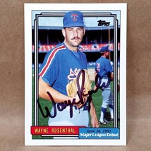 1991-1992 Topps Major League Debut #151 Wayne Rosenthal SIGNED Autograph sCard - £2.69 GBP