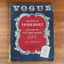 Vogue November 15th, 1941 The House of Vanderbilt - £116.80 GBP