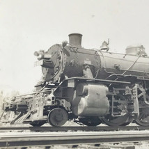 Railroad Wabash Line Edwardsville IL Vintage Photograph 30s 1935 Locomotive - $14.50