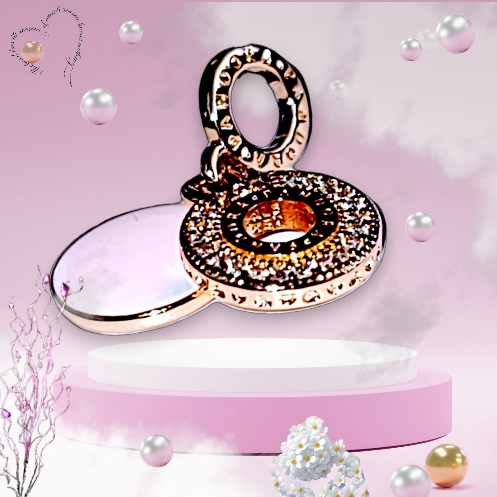 Pandora Rose Gold Crown O Dangle Charm US SELLERUS SELLER  Item image 11