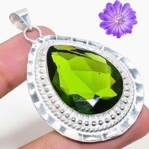 Peridot Gemstone 925 Silver Pendant Handmade Jewelry Pendant Gift For Women - £6.99 GBP