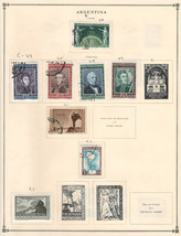 ARGENTINA 1949-1954  VF Mint &amp; Used Stamps Hinged on list: 2 Sides - £1.77 GBP