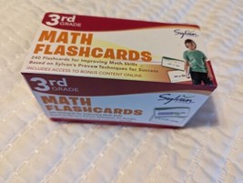 Sylvan Learning Vocabulary and Math 3rd Grade Flashcards - £5.23 GBP