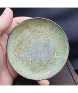 Firmado Antiguo China China Placa de Bronce Diseño Hoja Flores Forma Red... - $103.77