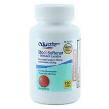EQUATE Stool Softener and Stimulant Laxative - 120 Tablets - $9.89