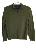 Brooks Brothers Mens Jacket Size Large Green Pull Over 1/4 Zip Long Sleeve - $27.17