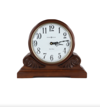 Howard Miller Desiree Chiming Quartz Mantel Clock Desk Table Clock Carve... - $247.45