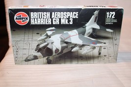 1/72 Scale Airfix, British Harrier GR Mk.3 Jet Model Kit #02072 BN Open Box - $40.00