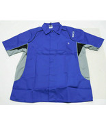 SPARCO Crew SHIRT Pit Tech button down PIT CREW RACE TEAM Gear Blue Pro NEW - $476.67 MXN