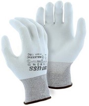 Majestic 37-3435 White Cut-Less Diamond Seamless Knit Glove PU Large 12PK - £85.16 GBP