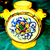 Beautiful handmade painted vase made in Japan - $22.77