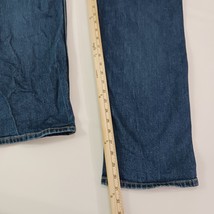 Levi's 505 Straight Leg Men's Blue Denim Cotton 5-Pocket Jeans Size 40W×32L image 6