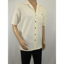 Men's Short Sleeves Summer Shirt by Indygo Smith Soft Rayon Blend 828-62 Cream image 7