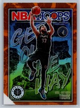 2019-20 Hoops Premium Stock #3 Karl-Anthony Towns Get Out The Way Orange orange - £4.00 GBP
