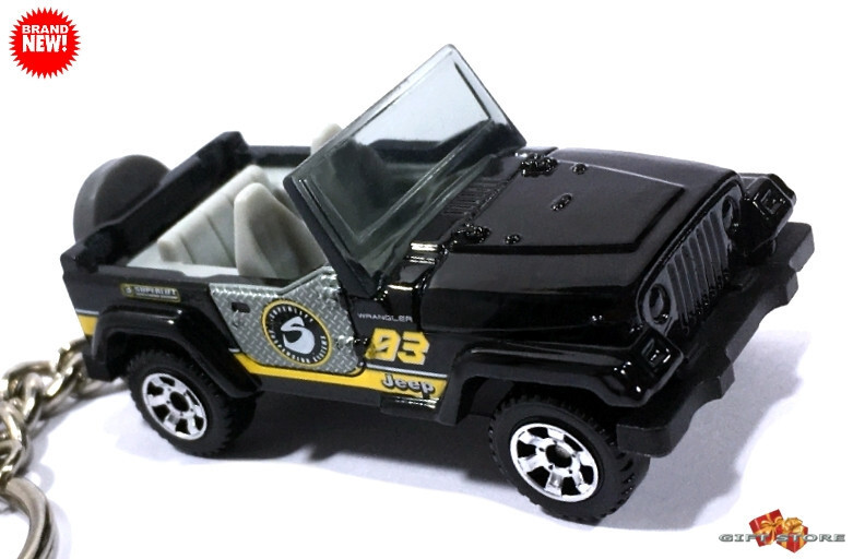    RARE  KEYCHAIN BLACK JEEP WRANGLER CUSTOM Ltd Ed. GREAT GIF - $39.98