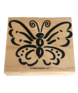 Stampin Up Rubber Stamp Big Butterfly Spring Garden Nature Outdoors Card... - £4.00 GBP