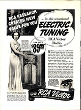 1938 RCA Victor Model 87K1 Console Radio Cabinet SEXT WOMEN Vintage Print Ad E5 - £20.02 GBP