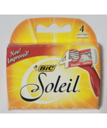 BIC Soleil Four Blade Razor Cartridge Refills 4 Count One Box New Sealed - $10.88 CAD