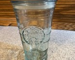 Starbucks Recycled Glass Green 16 OZ Tumbler Spain Cold Cup With Lid Mer... - $24.69