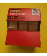 Scotch Transparent Tape 3M. 3 Rolls, 3/4 INx 300 IN. 19mm x 7 62m Ea - $9.99