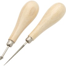  2 Piece Diamond Coated Bead Reamer Set With Wooden Handles - $8.76