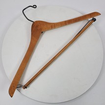 Vintage Wood Coat Suit Hanger 17.25x10 Inch Luxury Unbranded - £10.50 GBP