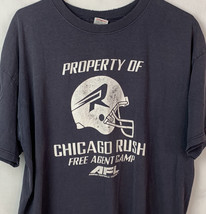Vintage Chicago Rush T Shirt Free Agent Camp AFL Arena League Football X... - £31.41 GBP
