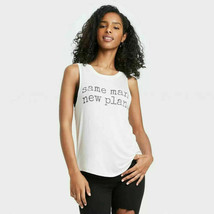NWT Grayson Threads Women&#39;s Tank Top Same Man New Plan, Beige, S - $6.49