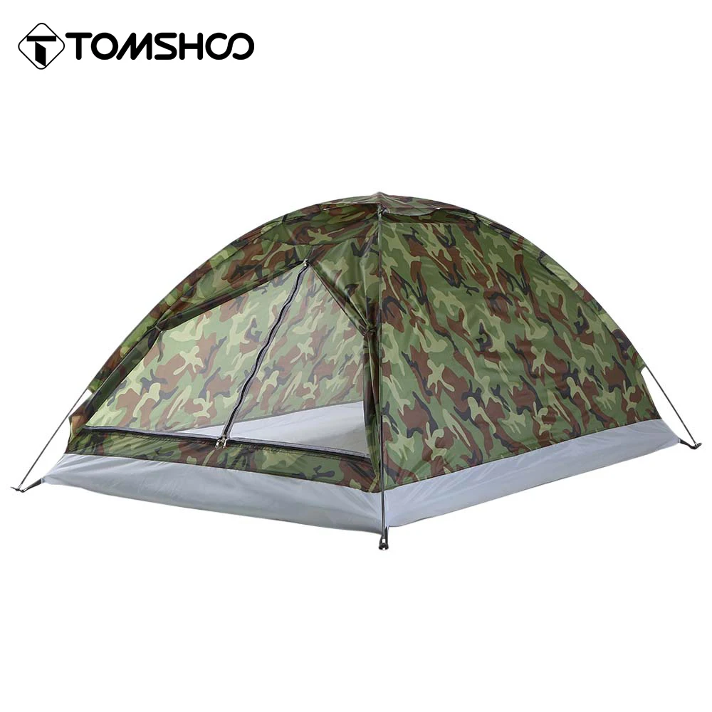 Tomshoo Two/One Person Camping Tent Travel Portable Camouflage Waterproof - £16.51 GBP+