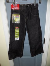Wrangler Classic Boot Black Jeans Size 5 Boy&#39;s Adjustable Waist NEW - $19.71