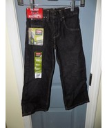 Wrangler Classic Boot Black Jeans Size 5 Boy&#39;s Adjustable Waist NEW - £15.57 GBP