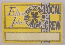 Elton John - Vintage Original Concert Tour Cloth Backstage Pass - $10.00