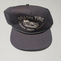 Dillon Tire Lincoln Omaha Witchita Adjustable Snapback Hat Gray - £6.95 GBP