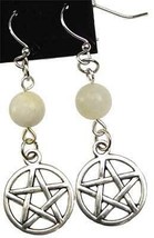 Moonstone Pentagram earrings  - $320.08 MXN