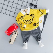 NWT Toddler Boys Bear Pullover Sweat Shirt Long Pants Clothing Sets, 2T ... - £10.88 GBP