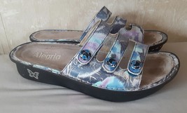Alegria Fiona FIO-243 Blue Purple Floral Slide Sandals Womens Size 40 US... - $390.86 MXN