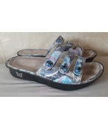 Alegria Fiona FIO-243 Blue Purple Floral Slide Sandals Womens Size 40 US... - $392.34 MXN