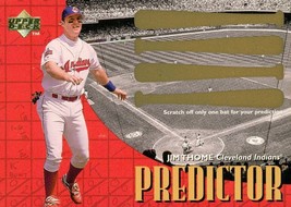 1997 Upper Deck Predictors Jim Thome 13 Indians - £0.78 GBP